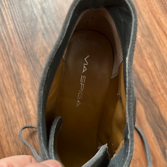 NWOT Via Spiga Sophie Lace Up Wedges - Picture 15 of 16